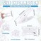 Briwooody 50 Pairs Drop Ceiling Clips for Classroom Ceiling Hanging Hooks Hangers Clips for Hanging Drop Grid Decorations White
