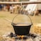 Lord of Battles Hand Forged Iron SHooks Set of 10 Plain Black SShaped Heavy Duty Hanging Hooks for Kitchen Utensils Pots Pans Camping Garden Rustic Decor