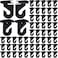 Vicenpal 100 Pair Drop Ceiling Hooks Bulk for Classrooms Hanging Metal Suspended Track Tile Hooks Aluminum Heavy Duty T Bar Clips Hold up to 20 Lbs for School Offices Plants Decorations Black