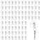 Mudder 50 Pcs Suction Cup Hooks Wall Clear Suction Cups with Metal Hooks Window Hangers for Glass Wall Towel Hangers Supplies Bathroom Glass Kitchen Decorations3 lbs 30 mm