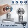 WingWider Suction Cup Razor Holder for Shower Wall 2 PackHeavyDuty 15lbs Suction Hooks for RazorTowelPhoneLoofah Removable DamageFree Metal Shower HookShaver HolderSilver