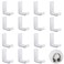 Weewooday 16 Pcs Headphone Hanger Headphone Holder Wall Hook Desk Bulk Adhesive Headset Wall Mount Stand General Purpose