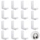 Weewooday 16 Pcs Headphone Hanger Headphone Holder Wall Hook Desk Bulk Adhesive Headset Wall Mount Stand General Purpose