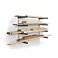 Bora 4Level Lumber Storage Rack Wood and Garage Organization Space Saving Metal Shelf for Pipes Boards Plywood and Building Materials PBR0420 White Gray
