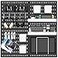MULSAME Pegboard Combination Kit 252 x 252 Wall Mounted Storage Set with 4 Pegboards 20 Accessories Hanging Peg Boards Organizer