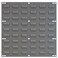 Akro-Mils AkroMils 30618 Heavy Duty Wall Mount Garage Storage Steel Louvered Panel Wall Storage Bin Hanging Organizer System for AkroBins 18Inch W x 19Inch H Grey 4 Pack