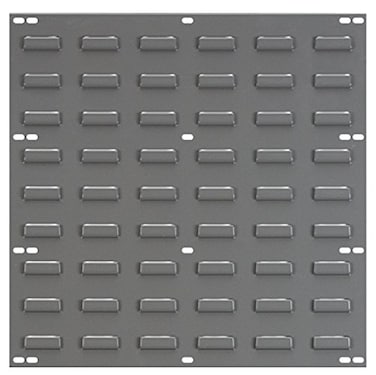 Akro-Mils AkroMils 30618 Heavy Duty Wall Mount Garage Storage Steel Louvered Panel Wall Storage Bin Hanging Organizer System for AkroBins 18Inch W x 19Inch H Grey 4 Pack