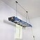 StoreYourBoard Ladder Storage Ceiling Pulley System Garage Mount Hoist Heavy Duty Hanging Organizer Holds 150 lbs