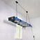 StoreYourBoard Ladder Storage Ceiling Pulley System Garage Mount Hoist Heavy Duty Hanging Organizer Holds 150 lbs