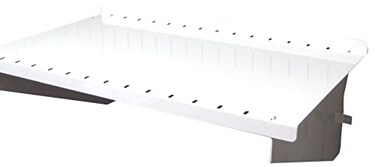 Wall Control Shelf 9in Deep Pegboard Shelf Assembly Pegboard and Slotted Tool Board White
