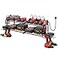CCCEI Large Garage Tools Storage with Charging Station Power Tool Battery Organizer Utility Shelf with Power Strip 4 Drills Holder Wall Mount Rack