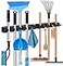 HYRIXDIRECT Broom Hanger Wall Mount Broom and Mop Organizer Wall Hanging Garden Tool Organizers Rack Garage Laundry Room Organizations and Storage with Hooks Heavy Duty