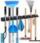 HYRIXDIRECT Broom Hanger Wall Mount Broom and Mop Organizer Wall Hanging Garden Tool Organizers Rack Garage Laundry Room Organizations and Storage with Hooks Heavy Duty