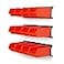 Ultrawall Wall Mounted Storage Bins Plastic Hanging Storage Organizer Bins Garage Tool Storage System for Screws Nuts Bolts Nails and Small Hardware Parts 12x bins 3 x rails Orange