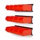 Ultrawall Wall Mounted Storage Bins Plastic Hanging Storage Organizer Bins Garage Tool Storage System for Screws Nuts Bolts Nails and Small Hardware Parts 12x bins 3 x rails Orange