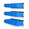 Ultrawall Wall Mounted Storage Bins Plastic Hanging Storage Organizer Bins Garage Tool Storage System for Screws Nuts Bolts Nails and Small Hardware Parts 12x bins 3 x rails Blue