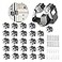 3-H 3H 25 Pack Mop and Broom Holder Big Size Hanging 1 KG ExtraBroom Hanger Wall Mount for Hanging and Organizing Shove Rake Yard Tools in Shed Kitchen Laundry Room Bathroom GardenGrey