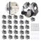 3-H 3H 25 Pack Mop and Broom Holder Big Size Hanging 1 KG ExtraBroom Hanger Wall Mount for Hanging and Organizing Shove Rake Yard Tools in Shed Kitchen Laundry Room Bathroom GardenGrey