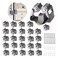 3-H 3H 25 Pack Mop and Broom Holder Big Size Hanging 1 KG ExtraBroom Hanger Wall Mount for Hanging and Organizing Shove Rake Yard Tools in Shed Kitchen Laundry Room Bathroom GardenGrey
