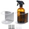 Gerrii 2 Pcs Spray Bottle Holder Wall Mount Bottle Organizer Spray Can Holder Organizer for Garage and Workspace Stainless Steel Easy Install Craft Workspace Paint Rack with Hardware Gray
