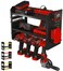 BUILTSTRONG Power Tool Organizer Wall Mount 3Tier HeavyDuty Steel Rack 4 Drill Slots Pegboard Utility Side 100 lb Capacity Garage Workshop Shed Storage Black