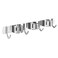Nuulyycyi Mop and Broom Hanger Wall Mount stainless steel Broom Hook Organizer Wall Mounted Heavy Duty Mop Holder Storage Rack 3 Racks 4 Hooks for hanging brooms and mops
