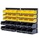 KJE 30PCS Wall Mounted Storage Bins Plastic Tool Organizer for Garage Storage Screws Nuts Bolts Small Hardware Parts Black Yellow