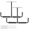 HOME RIGHT Overhead Garage Storage Rack 165 Inch Heavy Duty Ceiling Double Storage Hooks Utility Hanger for Hanging Lumber Ladder Tool Bike Other Bulky Items 2 Pack Black