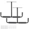 HOME RIGHT Overhead Garage Storage Rack 165 Inch Heavy Duty Ceiling Double Storage Hooks Utility Hanger for Hanging Lumber Ladder Tool Bike Other Bulky Items 2 Pack Black