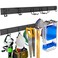 Ultrawall Garden Tool Organizer 48 Inch Garage Tool Organizer Wall Mount Heavy Duty Steel Wall Holders for Tools 400lb Weight Capacity