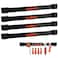 HORUSDY 12 Magnetic Tool Holder Strip 4Pack Tool Magnet Bar for Garage Organization Shop Organization Mounting Screws Included