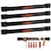 HORUSDY 12 Magnetic Tool Holder Strip 4Pack Tool Magnet Bar for Garage Organization Shop Organization Mounting Screws Included