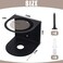 Gerrii 8 Pcs Spray Bottle Holder Wall Mount Bottle Organizer Spray Can Holder Organizer for Garage and Workspace Stainless Steel Easy Install Craft Workspace Paint Rack with Hardware Black