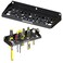 UNITEDPOWER Wall Mount Tool Storage Rack Screwdriver Holder Pliers Organizer Wrench Utility Shelf 51 Holes for Variety of Small Hand Tools Workshop Shed Garage Home