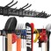 ZICANYCO Garage Tool Organizer Wall Mount 48 inches with 10 Adjustable HeavyDuty Hooks Garage Organization Garden Tool Storage Rack Yard and Shed Holds Up to 400 lbs