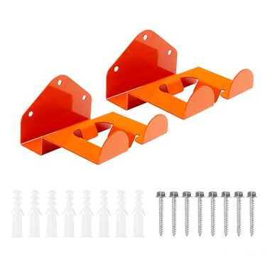Tefola 2Pack Garage Organizer Trimmer Rack Garage Wall Hooks Tool Hangers for Garage Wall String Trimmer Hanger Utility Hooks for Garage Tool Organizers and Storage