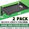 ULIBERMAGNET Garage Folding Storage Rack Shelves200LB Metal Wall Mounted Adjustable Rail Shelf for GaragePower ToolsToolboxStorage Shelves with Lip for Workshop Kitchen Office 2 Pack