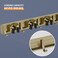 reliahom Broom Holder Wall Mount 4 Racks with 5 Hooks Bronze Mop Storage Tool Racks Broom Hanger Tool Organizer for Garage Kitchen Garden Laundry Room