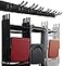 Wallmaster Garage Storage Organization Wall Mount Garden Tool Rack Organizer Heavy Duty Folding Chair Hangers with 6 Adjustable Hooks 48inch Tracks Max Load 450lb