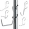 SHELF POLE HOOKS THINK OUTSIDE THE POLE Shelf Pole Hooks 5Pack Chrome Variety Pack for Hanging SnapOn Hooks for 1 Inch Poles Wire Metal Shelving Hooks for Kitchen Garage Home Organization