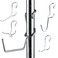 SHELF POLE HOOKS THINK OUTSIDE THE POLE Shelf Pole Hooks 5Pack Chrome Variety Pack for Hanging SnapOn Hooks for 1 Inch Poles Wire Metal Shelving Hooks for Kitchen Garage Home Organization