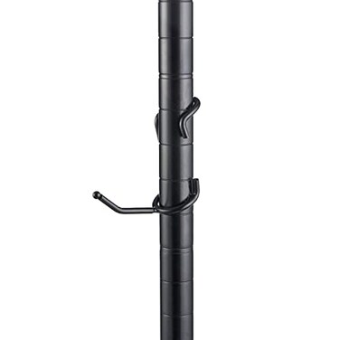 SHELF POLE HOOKS THINK OUTSIDE THE POLE Shelf Pole Hooks 5Pack 2 Black SnapOn Hooks for 1 Wire Metal Metro Shelving HeavyDuty Garage Pantry Basement Utility Storage Hooks