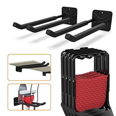 TORACK Garage Hooks Heavy Duty Tool Organizer Wall Mount Hanger Rack Garage Storage Utility Hooks for Car Tires Ladders Chairs Strollers Power Tools Garden Tools 2 Pack 124 Hook