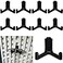 Yaocom 10 Pcs Tool Hook for Shed Accessories Plastic ABS Tool Hooks Compatible with Lifetime Shed 60305 60118 60127 60138 60141 Etc Not Work on Any Sheds with Horizontal Siding Black