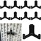 Yaocom 10 Pcs Tool Hook for Shed Accessories Plastic ABS Tool Hooks Compatible with Lifetime Shed 60305 60118 60127 60138 60141 Etc Not Work on Any Sheds with Horizontal Siding Black