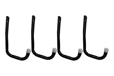 Shepherd Hardware 8089E Heavy Duty Steel 5Inch Garage Storage Utility Hooks 4 Pack Black