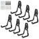 GeeWatom Garage Storage Utility HooksGarage Garden Tool OrganizerSteel Wall Mount Hooks Garden Small U Hooks 6 PackBlack