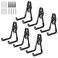 GeeWatom Garage Storage Utility HooksGarage Garden Tool OrganizerSteel Wall Mount Hooks Garden Small U Hooks 6 PackBlack