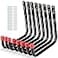 Naikozmo 8 Pack Wall Mount Storage Hooks 96IN Garage Utility Hanger for Ladder Hold Chairs Garden Tool Hose Bike