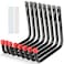 Naikozmo 8 Pack Wall Mount Storage Hooks 96IN Garage Utility Hanger for Ladder Hold Chairs Garden Tool Hose Bike